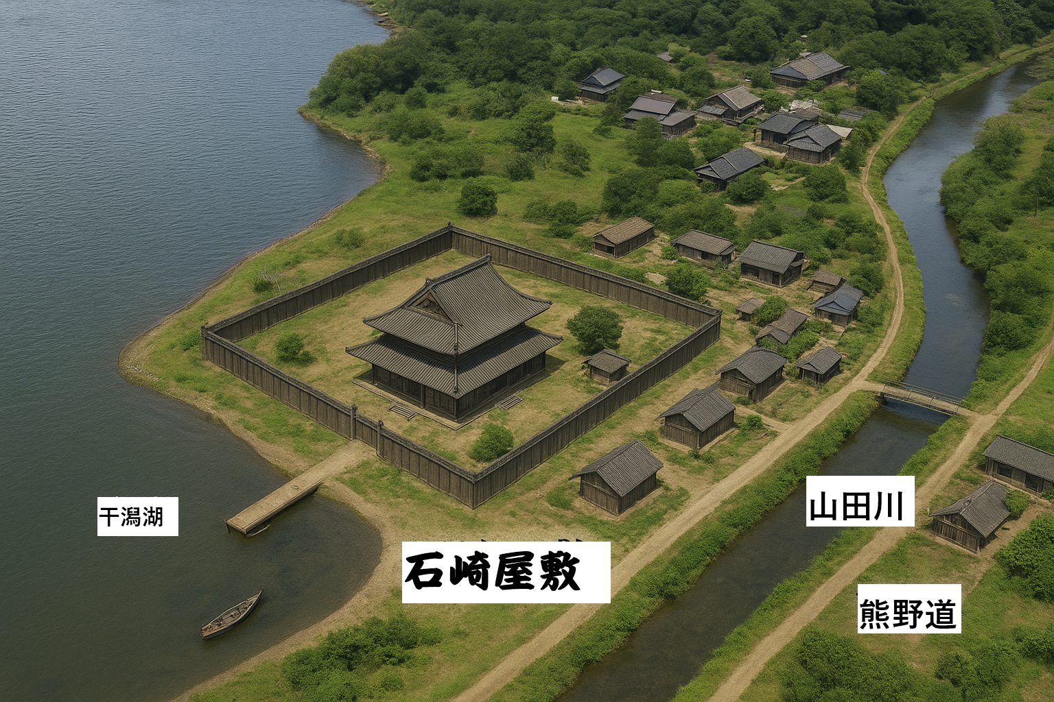 石崎屋敷の復元イメージ