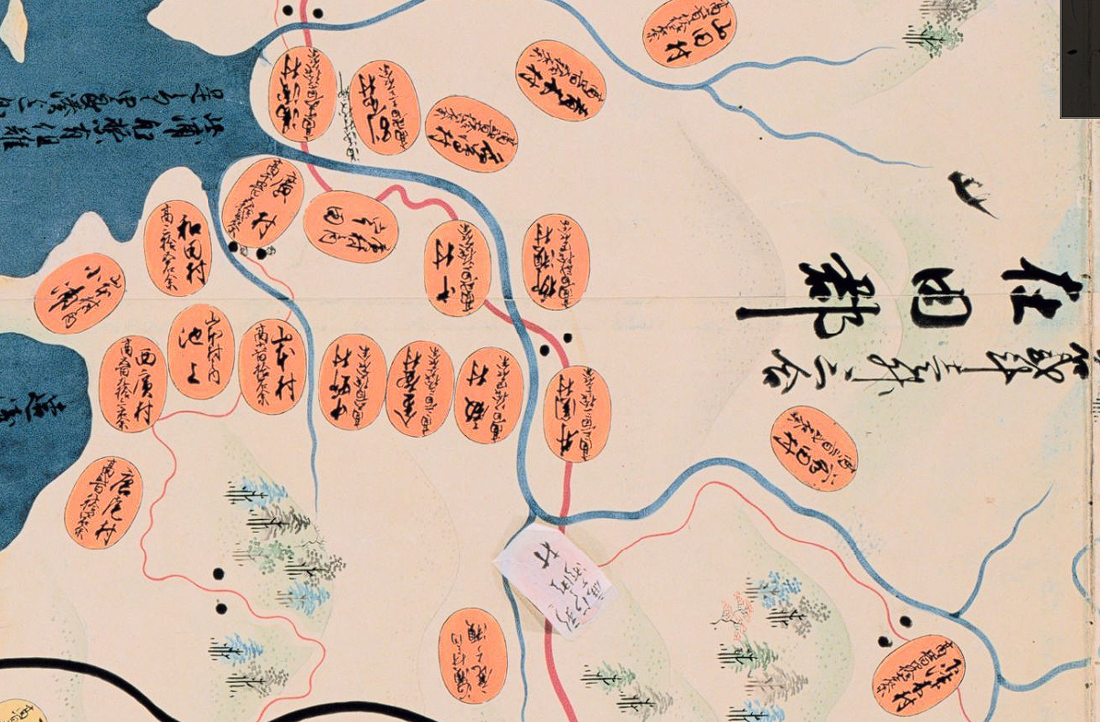 天保国絵図 紀伊国 南部海岸線