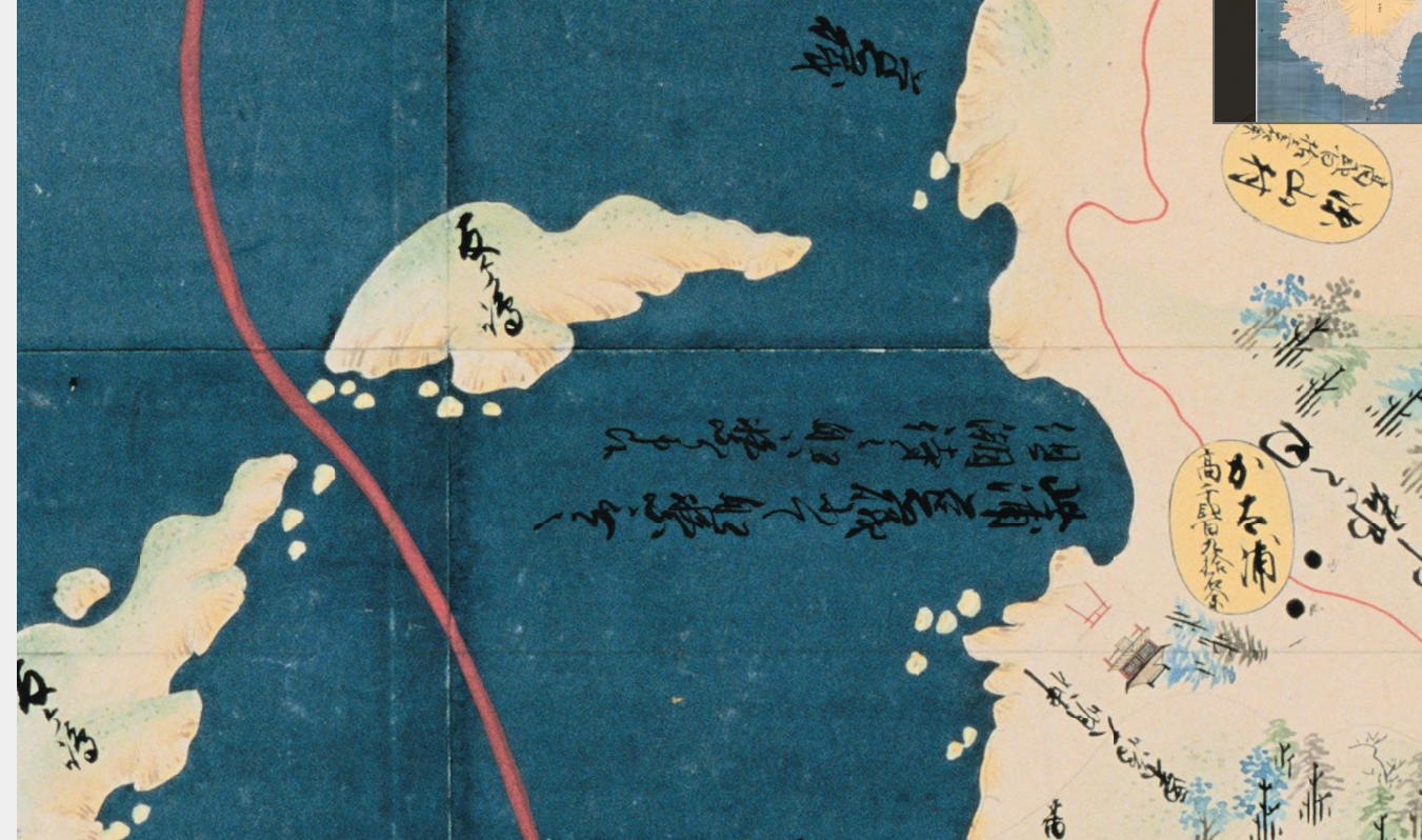 天保国絵図 補修箇所を含む拡大図