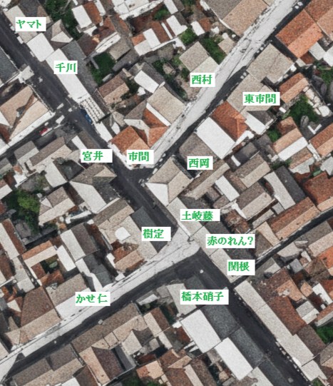 昭和22年の航空地図（モノクロ）