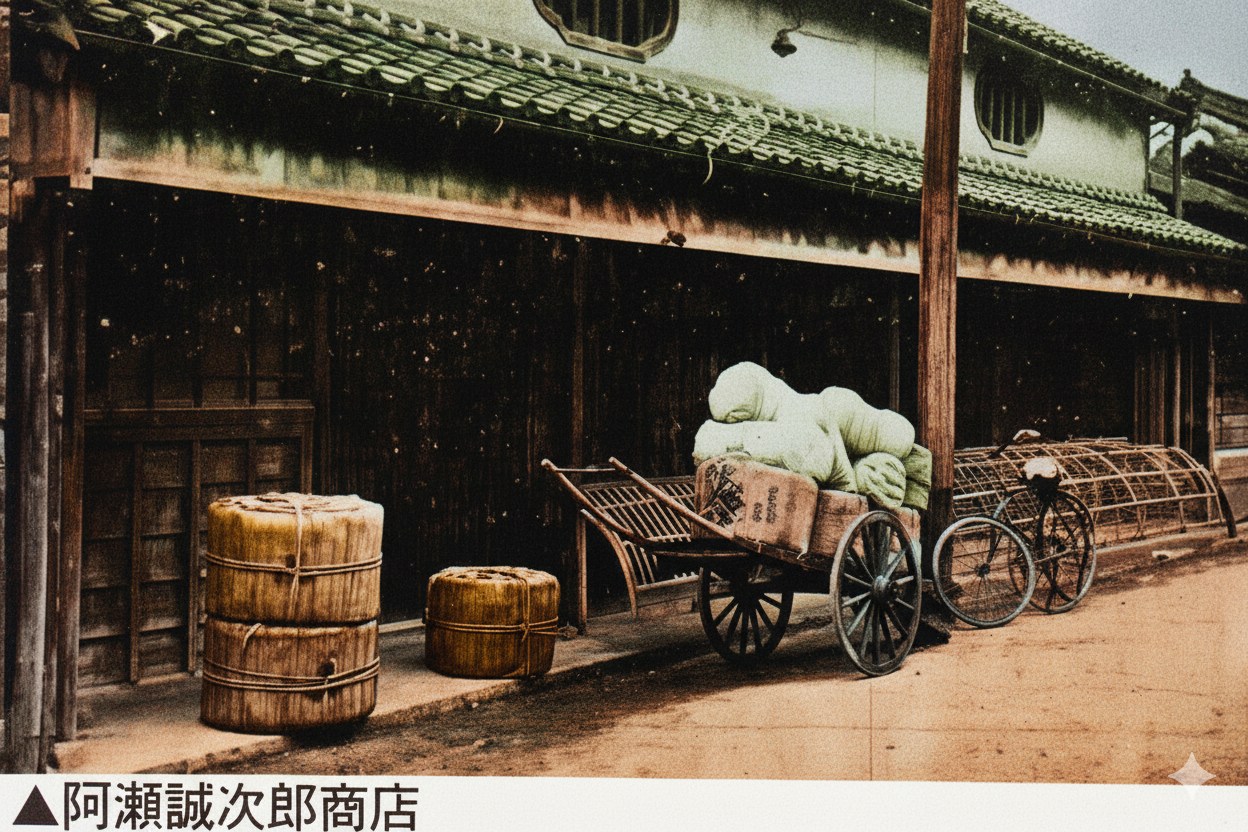 阿瀬誠次郎商店(AIカラー化)