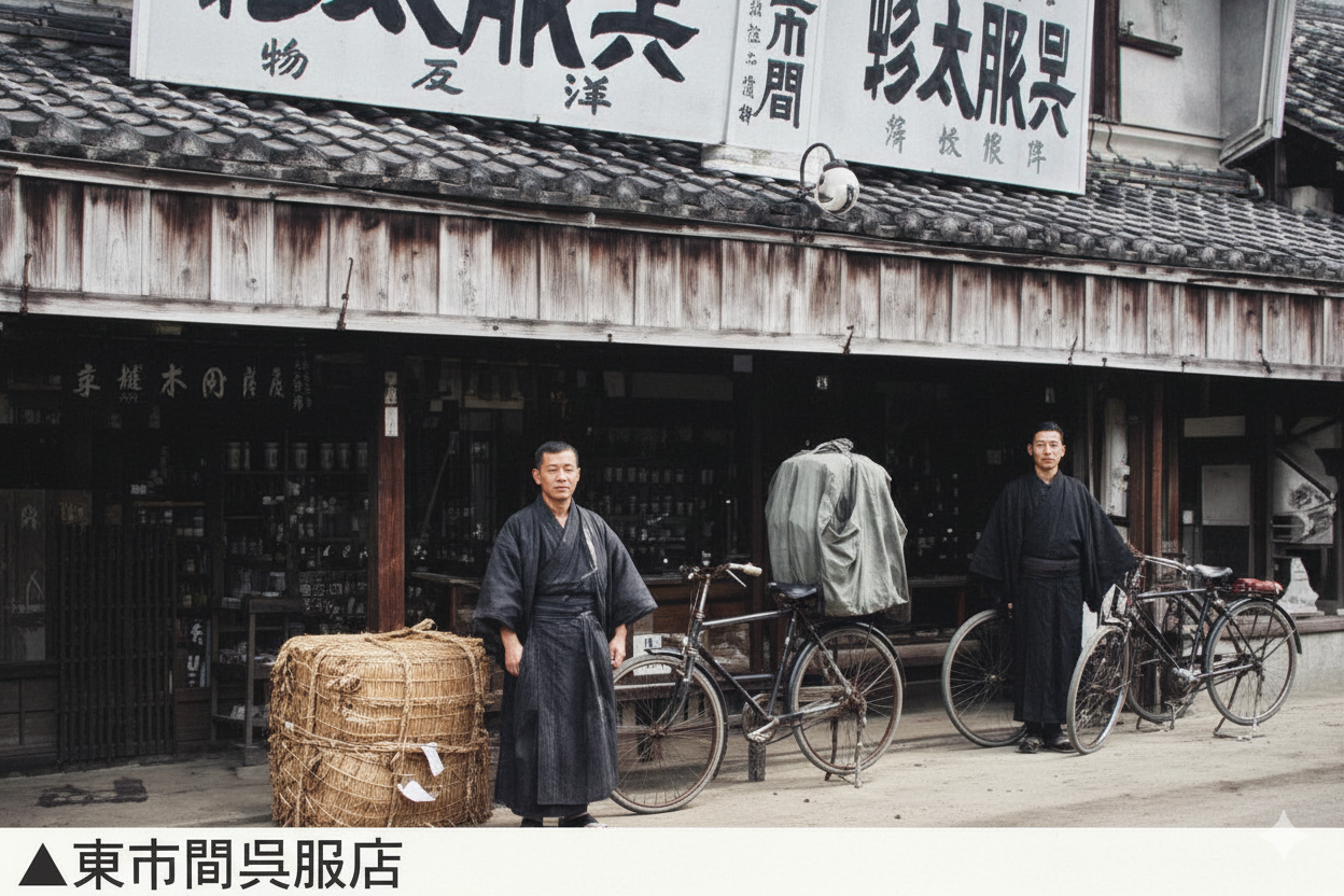 東市間呉服店（AIカラー化）
