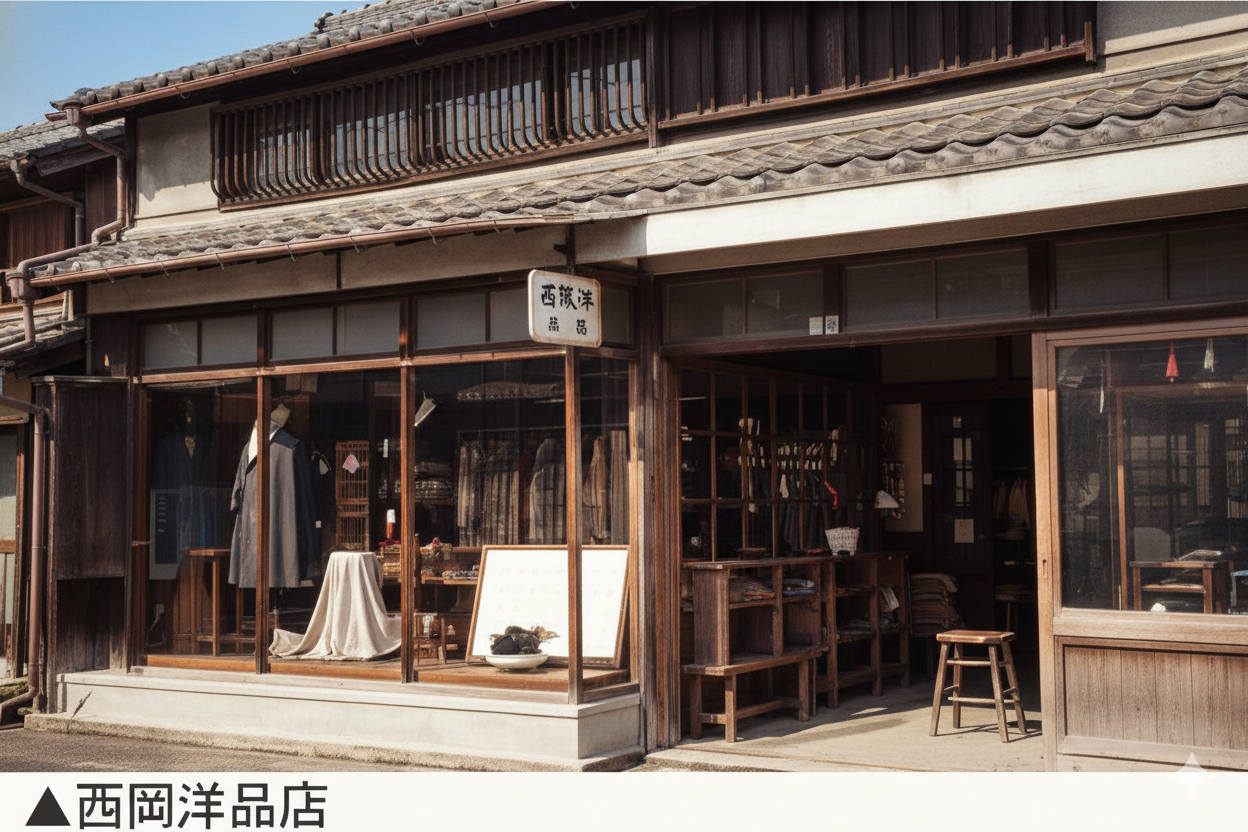 西岡洋品店（AIカラー化）