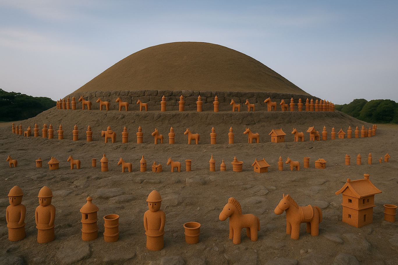 天神山古墳想像図