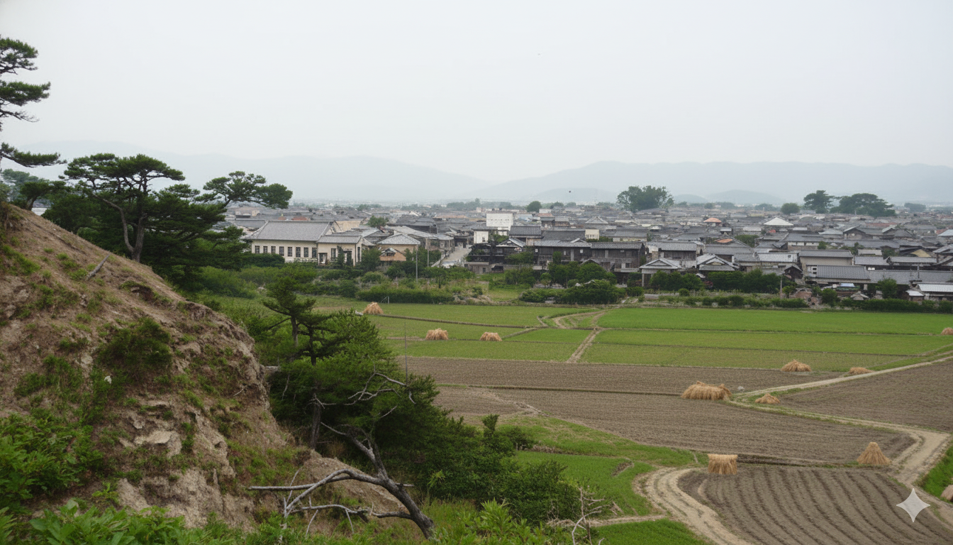 湯浅公園(天神山)から望む湯浅町
